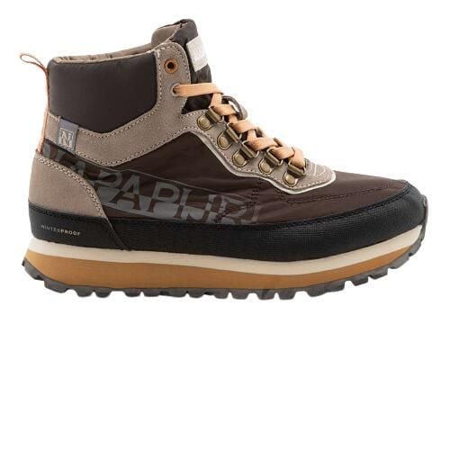 Buty turystyczne damskie Napapijri Napa Raindrum. Brązowe buty trekkingowe Napapijri, bez zapięcia. Za 449.00 zł.