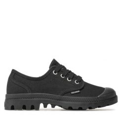 Trampki Palladium. Czarne trampki Palladium, bez wzorów, bez zapięcia. Za 239.99 zł.