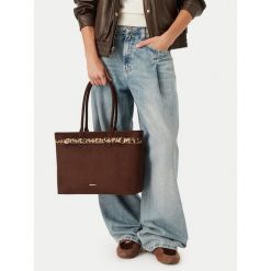 Torebka JENNY. Brązowe shopper bag Jenny, bez wzorów, bez dodatków. Za 149.99 zł.