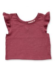 Sense Organics Top "Hoolia" w kolorze czerwonym rozmiar: 128. Czerwone topy Sense Organics, bez wzorów, z bawełny, bez kołnierzyka, bez ramiączek. Za 84.99 zł.