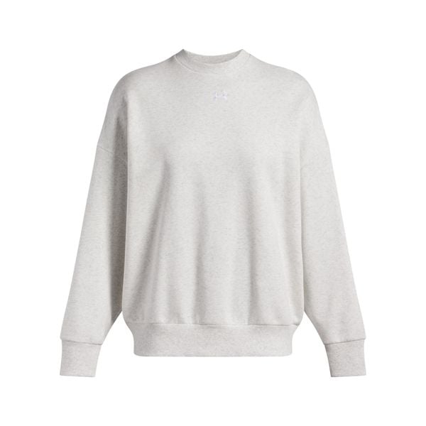 Damska bluza oversize Under Armour Rival Fleece. Szare bluzy Under Armour, s, bez wzorów, z bawełny, bez kaptura, na fitness i siłownię. Za 237.35 zł.