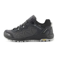 Buty niskie trekkingowe unisex Alpine Pro Ibane 3 Vibram. Czarne trekkingi Alpine Pro, bez wzorów, bez zapięcia. W wyprzedaży za 569.00 zł.