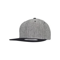 Czapka Z Daszkiem Solid Melange. Czarne czapki z daszkiem FLEXFIT, bez wzorów, z bawełny. Za 80.99 zł.