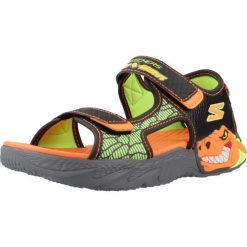 Sandały SKECHERS CREATURE-SPLASH Czarny. Czarne sandały Skechers, bez wzorów, z syntetyku, bez obcasa, bez zapięcia. Za 215.75 zł.