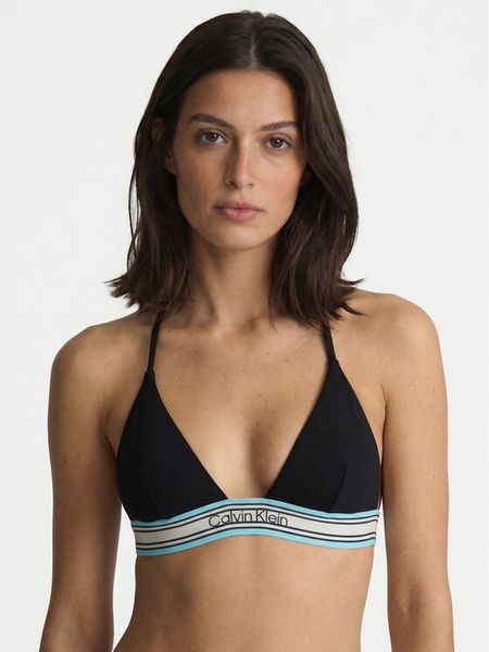 Calvin Klein Swimwear Góra od bikini LV00Q61214 Czarny. Czarne bikini Calvin Klein Swimwear, bez wzorów, z syntetyku. Za 154.99 zł.