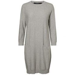 Vero Moda Damska Sukienka Z Dekoltem W Szpic 7/8 Galtine Lightgrey Melange (Rozmiar M). Sukienki marki Vero Moda. W wyprzedaży za 107.00 zł.