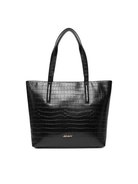 JENNY Torebka C-JEN-L-011-08 Czarny. Czarne shopper bag Jenny, bez wzorów, z materiału, bez dodatków. Za 149.99 zł.