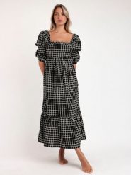 Admas Sukienka w kolorze czarnym rozmiar: XL. Czarne sukienki admas, na co dzień, xl, bez wzorów, bez kołnierzyka, bez ramiączek, maxi, proste. Za 158.10 zł.