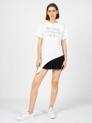 Silvian Heach T-Shirt | GPP23020TS | Kobieta | Biały. Białe t-shirty Silvian Heach, xxs, bez wzorów, z bawełny, bez kołnierzyka, bez ramiączek. W wyprzedaży za 139.00 zł.