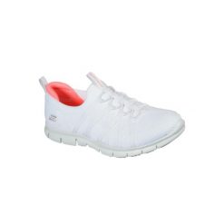 Buty Sportowe Damskie Skechers Chic Newness. Białe buty sportowe lifestyle Skechers, bez wzorów, bez zapięcia, trekkingowe. Za 274.99 zł.