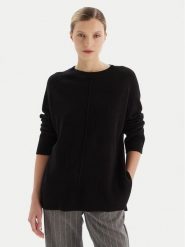 KAOS Sweter RI1KT003 Czarny Regular Fit. Czarne swetry KAOS, l, bez wzorów, z wełny, bez ramiączek. Za 539.99 zł.