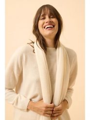 Perfect Cashmere Kaszmirowy szal "Lea" w kolorze kremowym - 180 x 30 cm rozmiar: onesize. Brązowe szaliki i kominy Perfect Cashmere, bez wzorów, z kaszmiru. Za 402.20 zł.