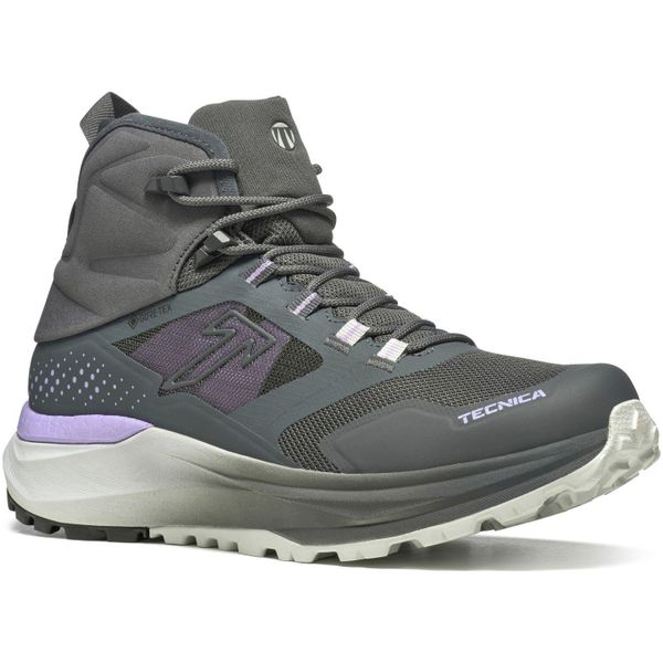 Buty trekkingowe damskie Tecnica Agate S Mid Gtx. Czerwone buty trekkingowe Tecnica, bez wzorów, z materiału, za kostkę, bez zapięcia, trekkingowe. Za 914.00 zł.