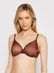 Gossard Biustonosz z fiszbiną Glossies Sheer Moulded 6271 Brązowy. Brązowe biustonosze Gossard, bez wzorów, z syntetyku. Za 109.99 zł.