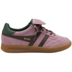 Damskie zamszowe buty sportowe Gola Stadia '86. Fioletowe buty sportowe lifestyle Gola, bez wzorów, z zamszu, sportowe, bez zapięcia. Za 513.50 zł.
