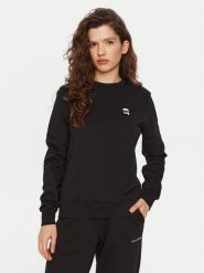 KARL LAGERFELD Bluza A1W20014 Czarny Regular Fit. Czarne bluzy KARL LAGERFELD, xxl, bez wzorów, z bawełny, bez kaptura. Za 479.99 zł.
