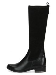 Caprice Kozaki w kolorze czarnym rozmiar: 41. Czarne kozaki Caprice, na zimę, bez wzorów, z materiału, bez obcasa, na obcasie, bez zapięcia. Za 294.97 zł.