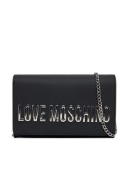 LOVE MOSCHINO Torebka JC4103PP1NKD000B Czarny. Czarne kopertówki Love Moschino, bez wzorów, ze skóry, wizytowe, bez dodatków. Za 499.99 zł.