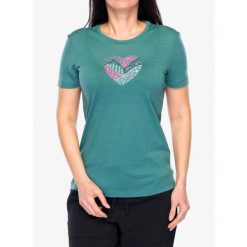 Koszulka merino damska CMP Blaze T-Shirt. Zielone t-shirty sportowe CMP, bez wzorów, bez ramiączek. Za 224.99 zł.