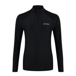 Bluza trekkingowa damska Berghaus 24/7 Tech Tee LS HZ. Czarne bluzy Berghaus, l, bez wzorów, bez kaptura, trekkingowe. Za 156.99 zł.