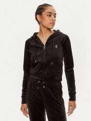 Juicy Couture Bluza Madison JCWA122001 Czarny Slim Fit. Czarne bluzy Juicy Couture, l, bez wzorów, z syntetyku, bez kaptura. Za 259.99 zł.