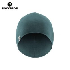 Czapka rowerowa, do biegania, sportowa, pod kask, elastyczna ROCKBROS wełna. Niebieskie czapki zimowe ROCKBROS, bez wzorów, z elastanu, sportowe. Za 42.99 zł.