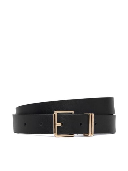 Tommy Hilfiger Pasek Th Square 2.5 AW0AW18692 Czarny. Czarne paski Tommy Hilfiger, bez wzorów, ze skóry. Za 229.99 zł.