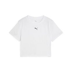 Damska krótka koszulka TAD ESSENTIALS PUMA White. Białe t-shirty sportowe Puma, l, bez wzorów, bez ramiączek. Za 129.00 zł.