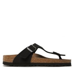 Japonki Birkenstock. Czarne japonki Birkenstock, bez wzorów. Za 449.99 zł.