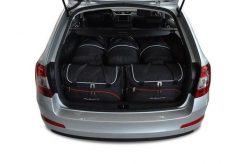 Torby Do Bagażnika Skoda Octavia Kombi 2013-2020 5Szt Kjust. Czarne torby podróżne KJUST, bez wzorów, z kauczuku. Za 1,586.00 zł.