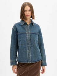 Opus Damska kurtka pudełkowa - Jaspa Kobiety Bawełna niebieski jednolity, 42. Niebieskie kurtki Opus, uniwersalny, bez wzorów, z bawełny, eleganckie, bez kaptura. Za 449.95 zł.