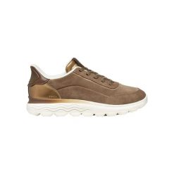 Damskie skórzane buty sportowe Geox Spherica Plus. Brązowe buty treningowe Converse, bez wzorów, ze skóry, bez zapięcia. Za 443.00 zł.