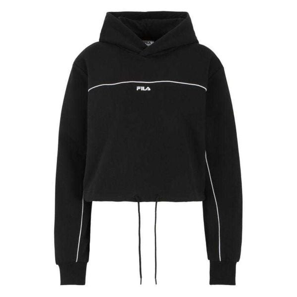 Damska Bluza Z Kapturem Z Nadrukiem Laagna. Czarne bluzy Fila, m, bez wzorów, z materiału, bez ramiączek, z kapturem. Za 310.99 zł.