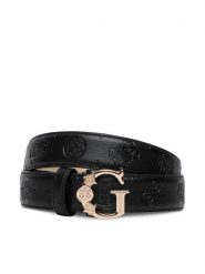 Guess Pasek Damski BW9501 P6430 Czarny. Czarne paski Guess, z aplikacjami, ze skóry. Za 234.99 zł.