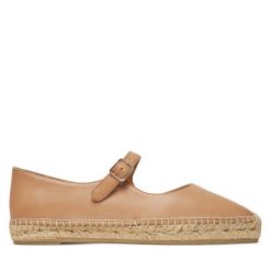 Espadryle Castañer. Brązowe espadryle Castañer, bez wzorów, bez obcasa. Za 479.99 zł.
