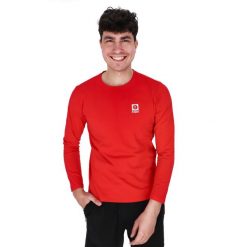 Bluza bawełniana Keeza Modo. Czerwone bluzy KEEZA, xl, bez wzorów, z bawełny, bez kaptura, do piłki nożnej. Za 59.00 zł.