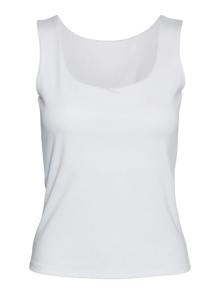 Vero Moda Top w kolorze białym rozmiar: L. Białe topy Vero Moda, l, bez wzorów, bez kołnierzyka, bez ramiączek. Za 48.05 zł.
