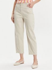 Marella Spodnie materiałowe Gallo 2413131015 Écru Regular Fit. Spodnie materiałowe Marella, bez wzorów, z lyocellu. Za 439.99 zł.