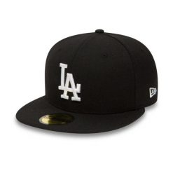Czapka z daszkiem New Era 59FIFTY Los Angeles Dodgers Essential 10047495. Czarne czapki z daszkiem New Era, bez wzorów, sportowe. Za 191.00 zł.