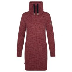 Sukienka dresowa damska LOAP Ebunka, S. Fioletowe sukienki Lolë, s, bez wzorów, z dresówki, sportowe, bez kołnierzyka, bez ramiączek, sportowe. Za 218.99 zł.