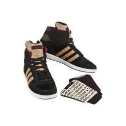 Buty ADIDAS F98642 Hoops CST Animal (rozmiar 40 2/3) Czarno-pomarańczowy. Brązowe buty treningowe adidas, bez wzorów, z gumy, bez zapięcia, na fitness i siłownię. Za 129.99 zł.