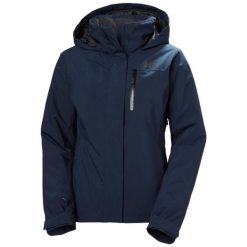Damska kurtka narciarska Helly Hansen Crewser. Niebieskie kurtki narciarskie Helly Hansen, l, bez wzorów, z materiału, narciarskie. Za 885.50 zł.
