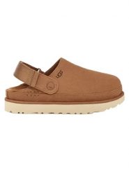 UGG Skórzane kapcie "Goldenstar" w kolorze jasnobrązowym rozmiar: 39. Brązowe kapcie UGG, bez wzorów, ze skóry. Za 528.34 zł.