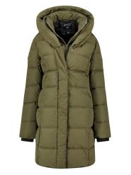 Geographical Norway Płaszcz zimowy "Djamilalimo" w kolorze khaki rozmiar: L. Brązowe płaszcze Geographical Norway, na zimę, l, bez wzorów, z puchu, bez kaptura. Za 313.27 zł.