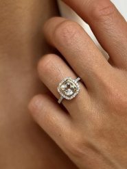 Les Petites Précieuses Pozłacany pierścionek z cyrkoniami i ametystem rozmiar: 58. Zielone pierścionki Les Petites Précieuses, z ametystem, pozłacane. Za 208.99 zł.