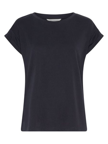 MOSS COPENHAGEN Bluzka "Birdia" w kolorze granatowym rozmiar: M/L. Niebieskie bluzki Moss Copenhagen, l, bez wzorów, bez kołnierzyka, bez ramiączek. Za 109.26 zł.