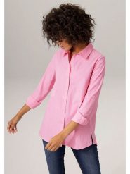 Aniston Koszula w kolorze jasnoróżowym rozmiar: 38. Różowe koszule Aniston, bez wzorów, z bawełny, bez kołnierzyka, bez ramiączek. Za 52.67 zł.