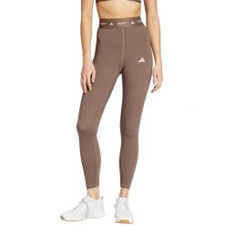 Legginsy damskie adidas Techfit 7/8. Czarne legginsy adidas, bez wzorów, sportowe. Za 157.99 zł.