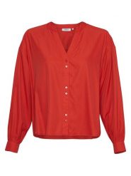 MOSS COPENHAGEN Koszula "Diena" w kolorze czerwonym rozmiar: S. Czerwone koszule Moss Copenhagen, s, bez wzorów, z wiskozy, bez kołnierzyka, bez ramiączek. Za 145.94 zł.