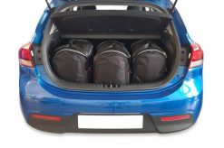 Torby Do Bagażnika Kia Rio Hatchback 2017+ 3Szt Kjust. Czarne torby podróżne KJUST, bez wzorów, z kauczuku. Za 780.00 zł.
